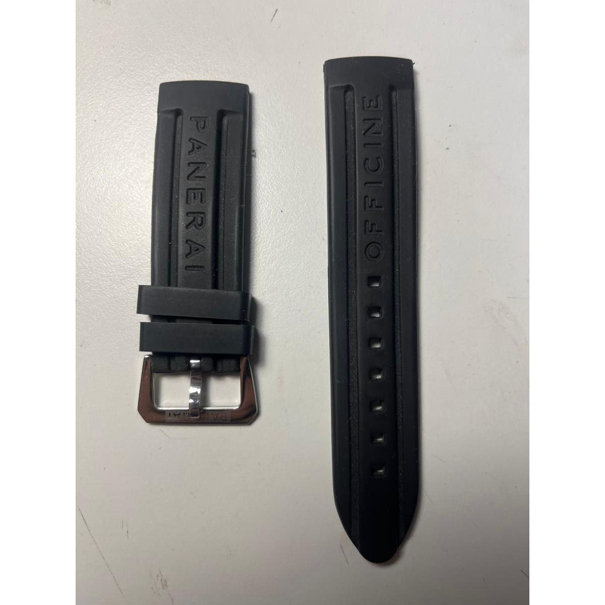 Used PANERAI genuine rubber belt black with buckle