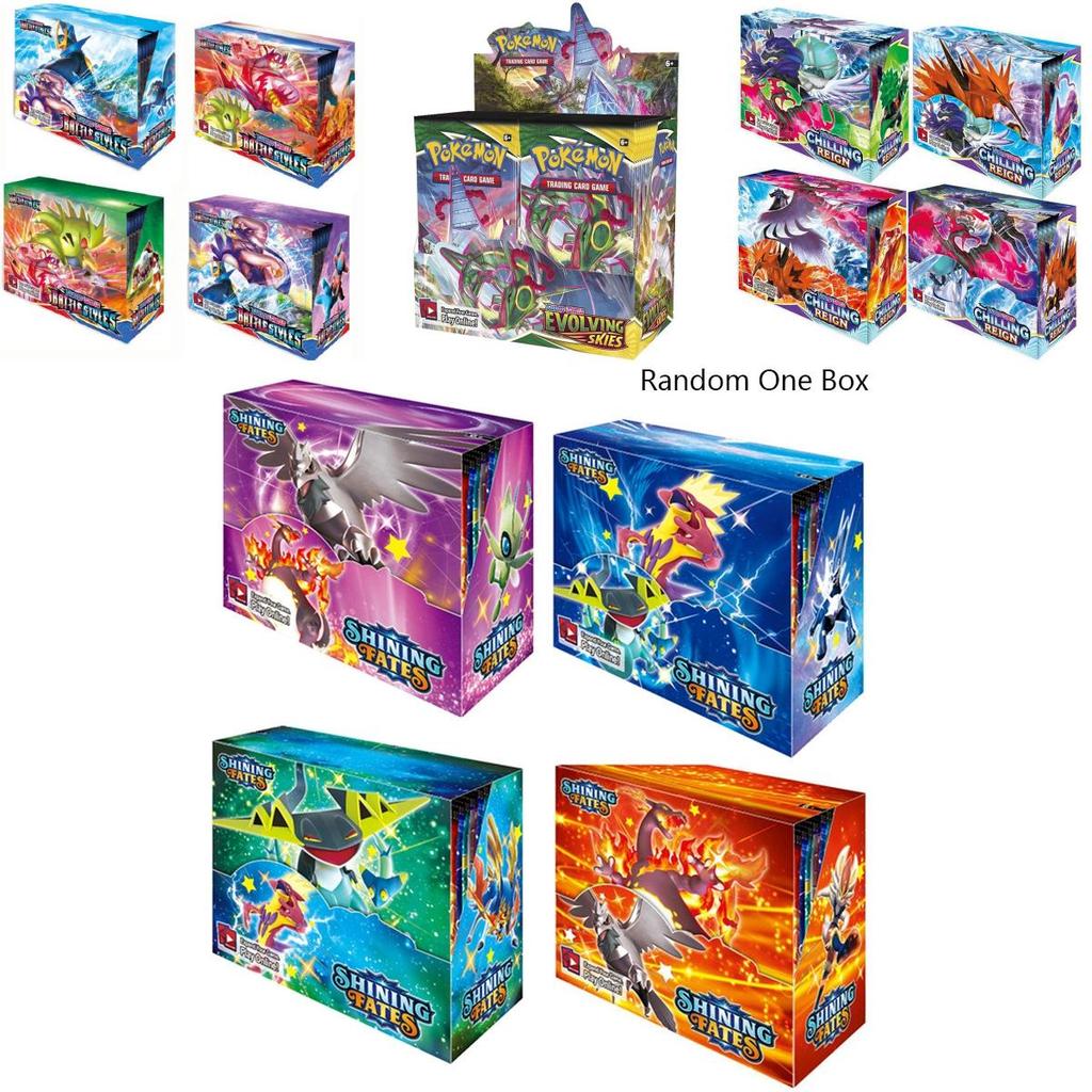 Ultimátní sbírka 360 kusů Pokémon karet s edicemi Sword Shield, Evolving Skies, Shining Fates