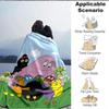1PC Barbapapa Characters Blanket, Throw For Sofa, Bed, Travel, Camping, Livingroom,