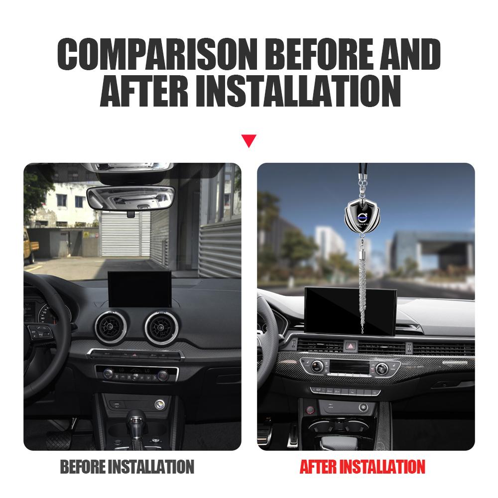 1 Stück Auto Anhänger Zubehör Innen Rückspiegel Dekoration Auto Emblem Schmuckstück Für Volvo Rdesign XC90 XC60 C30 T6 V60 V50 S80