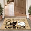[Cute Cat | Durable] Cute Cat Door Mat | Durable Non-Slip Outdoor Doormat for Entry, Patio | Home Decor Fall Winter