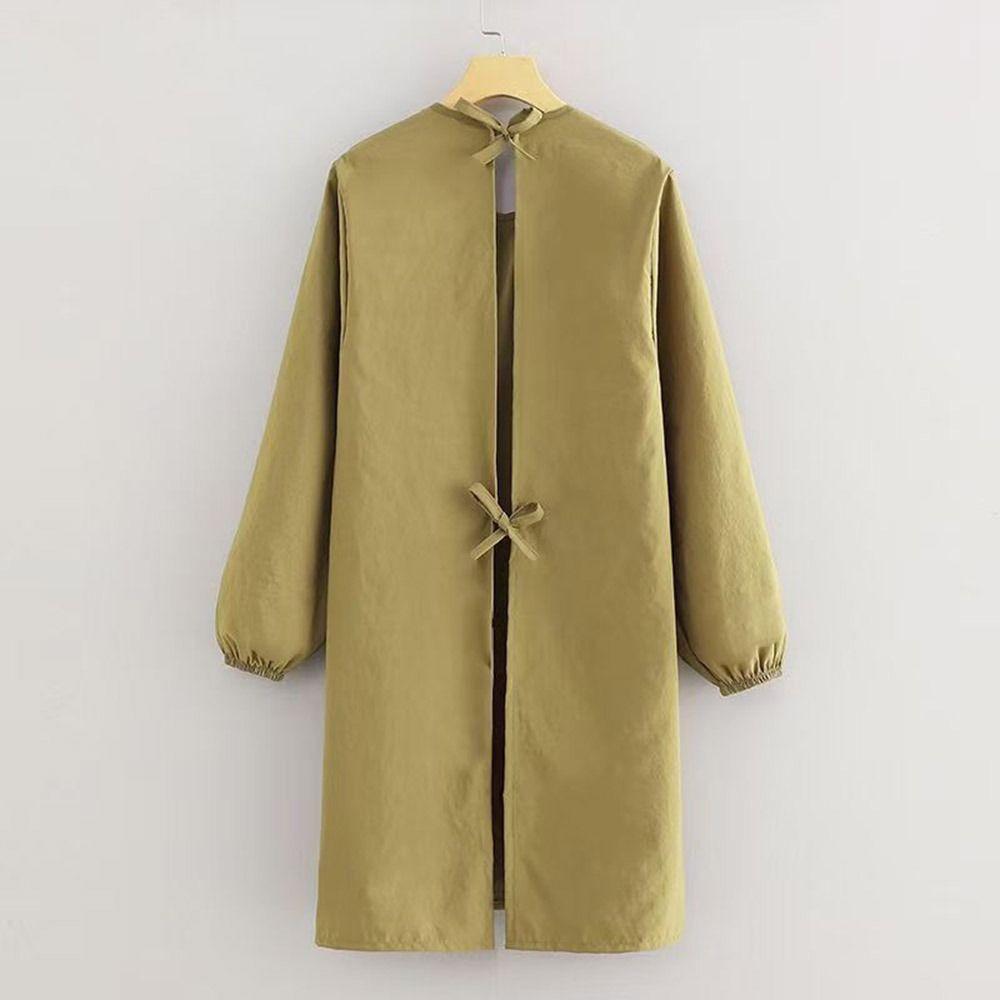 Langärmige Küchenschürze Wasserdicht Catering Arbeitskleidung Kaffeehaus Schürzen für Heimküche