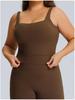 Plus Size Women's Quick-Drying Yoga Sports Vest with Elastic Fit and Beautiful Back Design