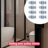 Pack of 8 20mm Plastic Shower Door Rollers for Sliding and Semicircles Door Quiet Sturdy Replacement Bathroom Accessory