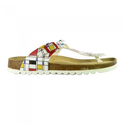 Sanosan Womens/Ladies Genve Colour Block Leather Sandals