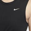 Nike Solid Logo Cropped Sleeveless T-Shirt Women tops Black 930494-010