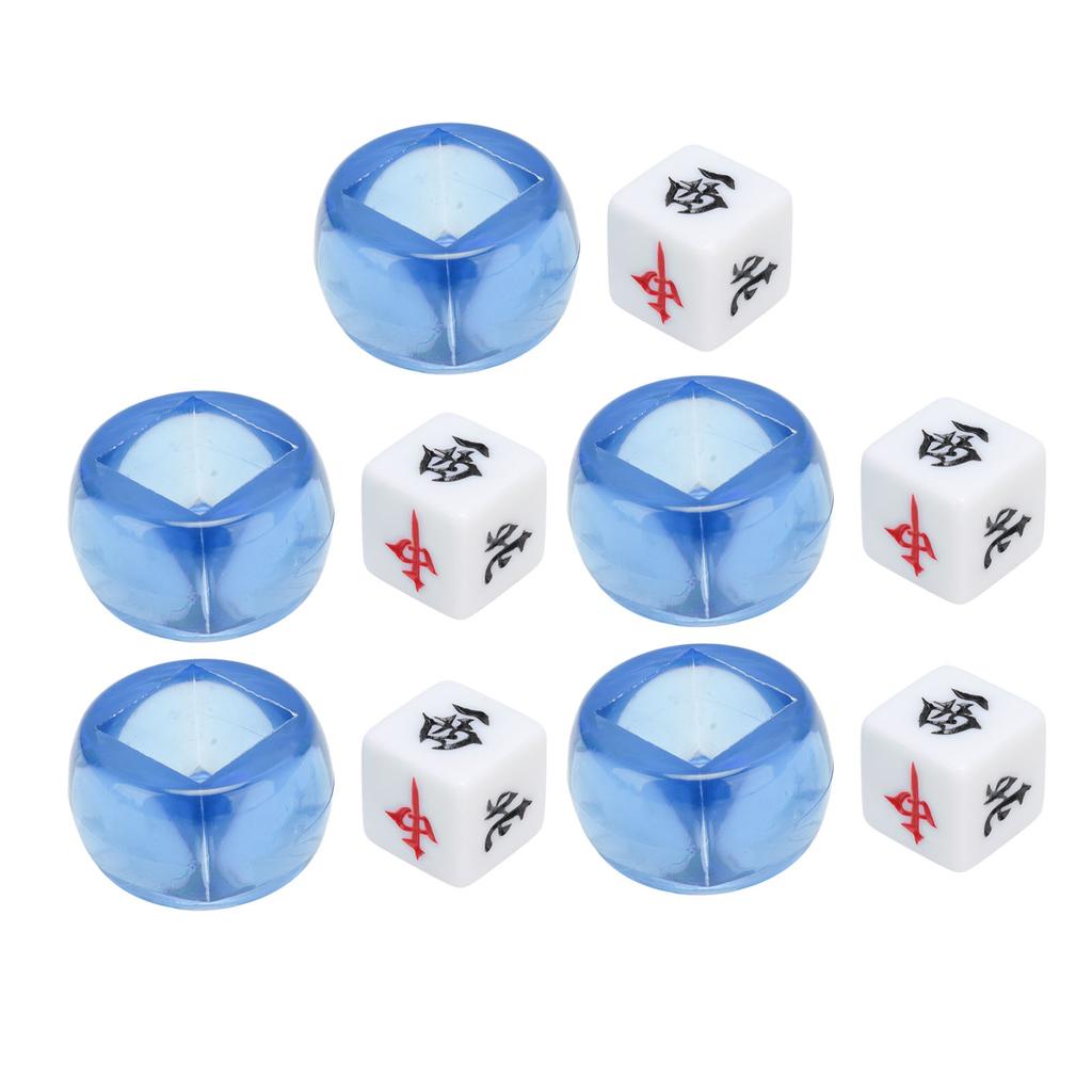 5Pcs Mahjong Wind Direction Dice East South West North Sphere Entertainment Game Dice Transparent
