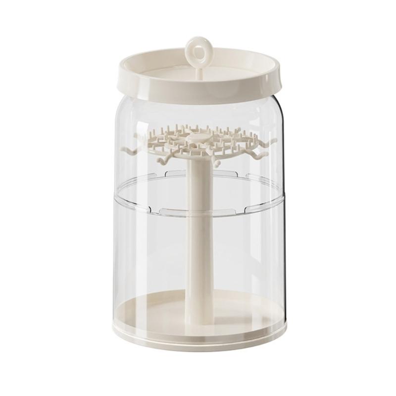 Clear Multi Purpose Doll Showcase Coordinator Rotating Stand For Mini Figures Jewelry Display And Protectionism