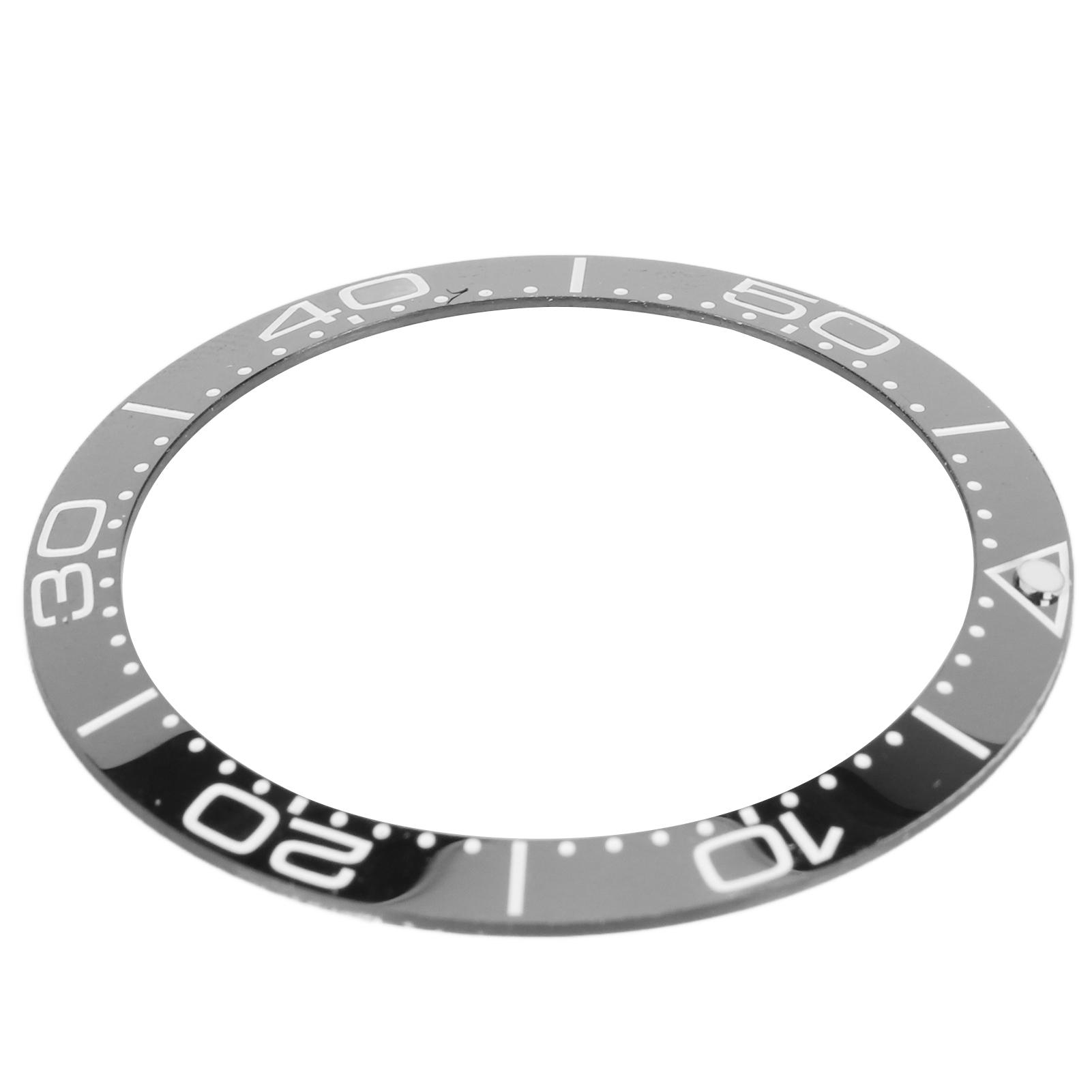 Keramische Horlogering   Professionele 38mm Horlogering Inzet Vervangingsonderdelen Accessoire voor Horlogemaker gray