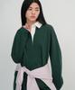 Woman Women'S Oversized Rugby Dress [Green]