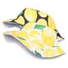 Sun Protection Bucket Hat Beach Leaf Lemon Printing Sunshade Cap Fisherman Hat  for Men Women