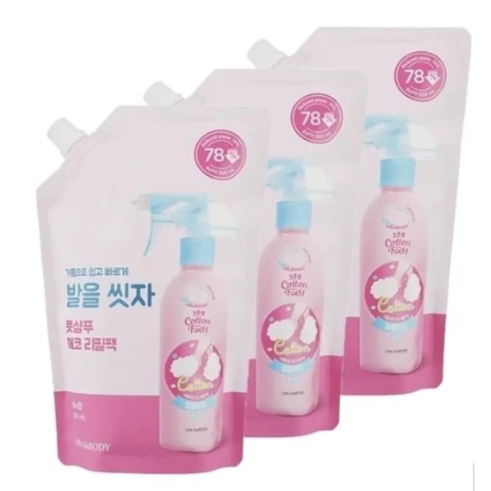 ON THE BODY Let s Wash Our Feet Foot Shampoo Soap Scent Refill 500ml 3-Pack Foot Calluses Heels Foot Cream Foot Shampoo Foot Moisturizing Foot Scrub