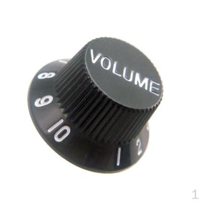 1 Volume and Knobs Black Guitar Knob Sets for ST Style Guitars