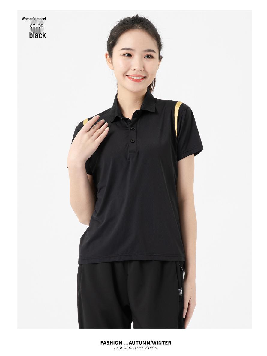 Ice Silk Quick-Dry POLO Shirt - Custom Logo Short Sleeve Summer Workwear L