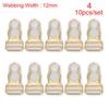10/12 mm 10 Pcs Rubber+Metal Black Corset Leg Garter Belt Clip Hooks Adjusting Suspender Ends Buckles Hosiery Stocking Grips