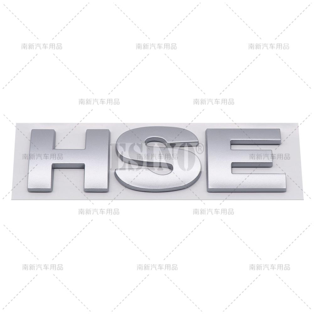 Car Styling 3D HSE V6 V8 ABS Adhesive Emblem Badge Decal for Land Rover Ranger Rover Free Lander Discovery Evoque Vogue BQ9