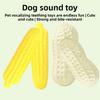  Durable Chew Sound Toy for Dogs Milky White Corn, Bite Resistant, Interactive Entertainment for Medium to Large Breeds like Corgis and Bulldogs