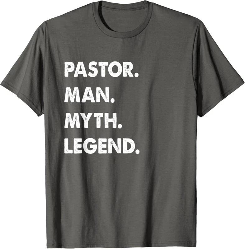 Pastor Man Myth Funny Fathers Day Cool Dad Saying Unisex T-Shirt