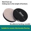 4Pcs Plastic Sliding Foot Pad Square/Round Furniture Leg Protection Pad Slide Wear-Resistant Floor Protection Foot Cover