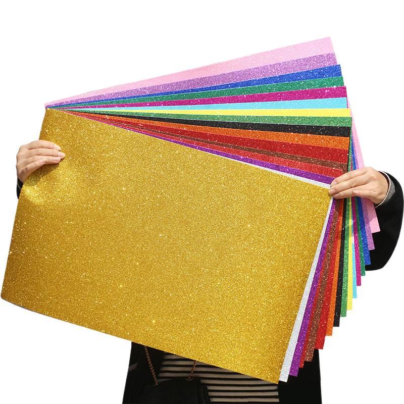 Thick Glitter Foam Paper Gold Sequin Craft Material