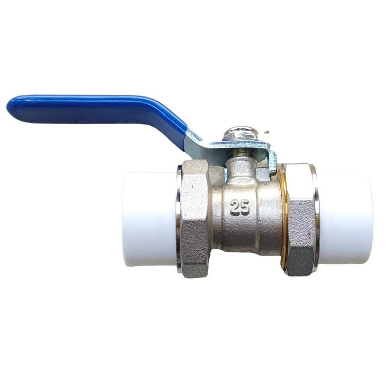 PPR Double Union Manual Hot Melt Ball Valve