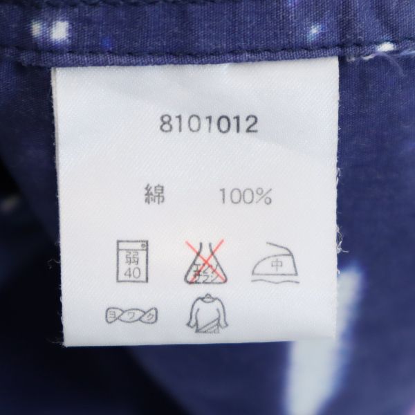 HARLEY DAVIDSON Overall handle Short sleeve Open collar shirt M Navy Men's Used