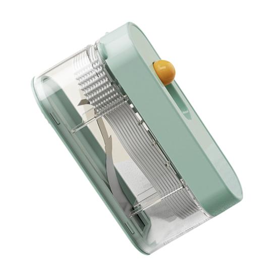 Portable Floss Pick Dispenser with 10 Floss Automatic Pop-Up Dental Flosser Case Reusable Refillable Travel Floss Stick Holder Container Box
