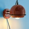 Denney Sconce Mid Century Industrial Lamps Lighting Wall Fixture Blood Red Sconce, Handmade Italian Style Modern Sconces (Single)