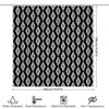 White Black Geometric Patterned Shower Curtain For Bathroom Decor Waterproof Bath Liner