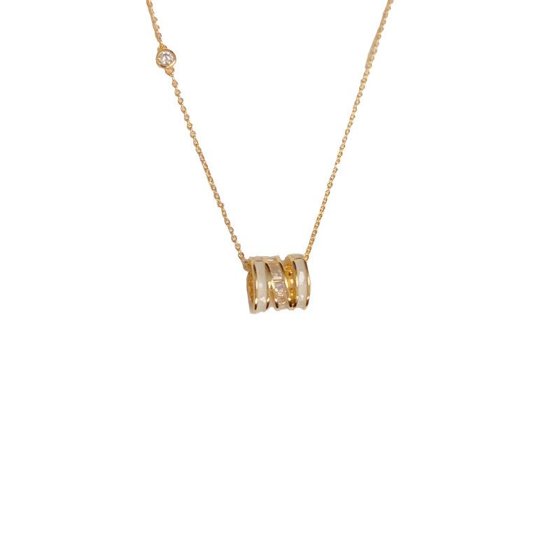 Korean Fashion Simple Design Small Waist Pendant Necklace Temperament All-match Light Luxury Clavicle Chain Accessories