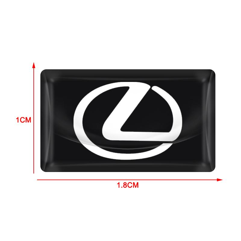 2/5/10 Pezzi Piccolo Volante in Fibra di Carbonio Logo Auto Multifunzione Adesivi 3D per Lexus 250 300 RX 300 350 US 200 GX 400 460 GS450H GS350 ES 350 300H
