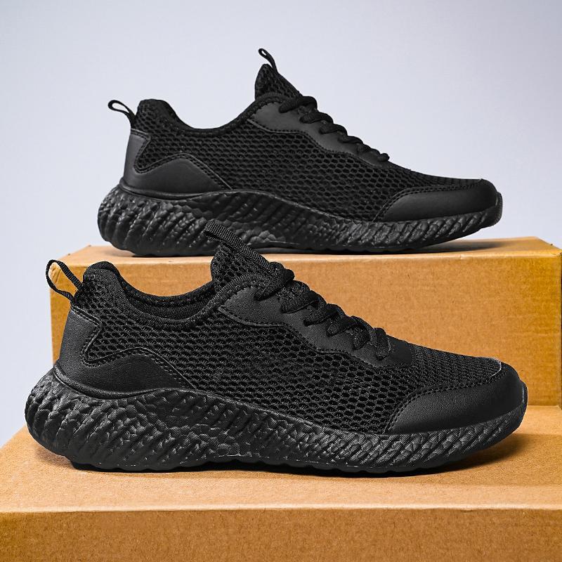 Sommer neue Herren leichte Sportschuhe Plateau Freizeitschuhe große Größe atmungsaktive Mesh-Schuhe trendige Herrenschuhe