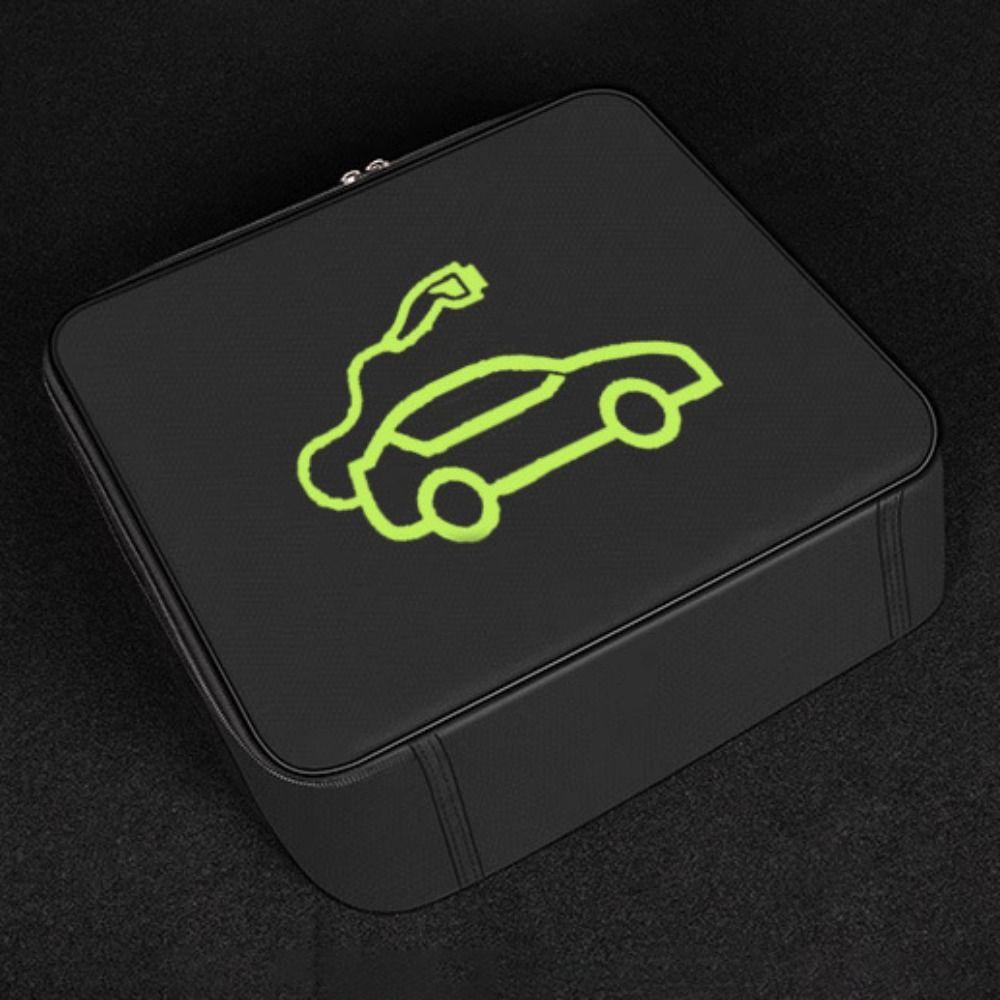 Antiflaming Electric Car Charger Plugs Bag Handheld Charging Cable Storage Bag Camp Out