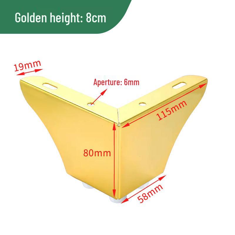 Nordic L-Shaped Metal Furniture Legs for Sofas, Tables, and Cabinets