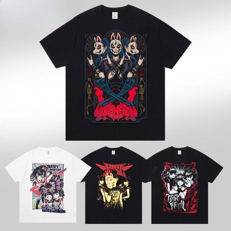 Babymetal Band Japanese Metal Rock Band Anime Cartoon Concert Clothing Shortsleeved Tshirt Attire