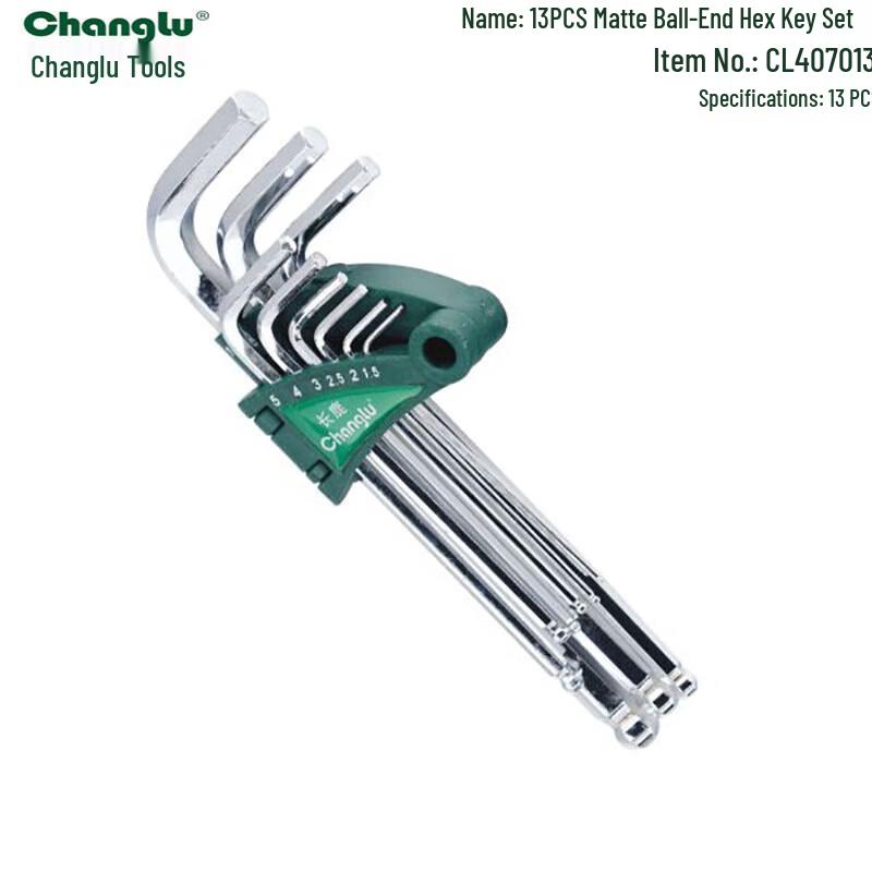 Changlu 13-Piece Matte Ball-End Hex Key Set