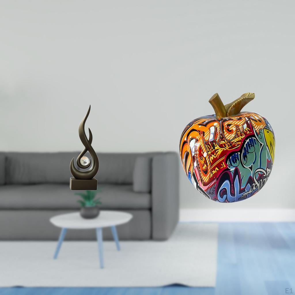 Abstract Fire Statue Desktop Ornament Craft Keepsake Resin Flame Figurine Modern Art Sculpture