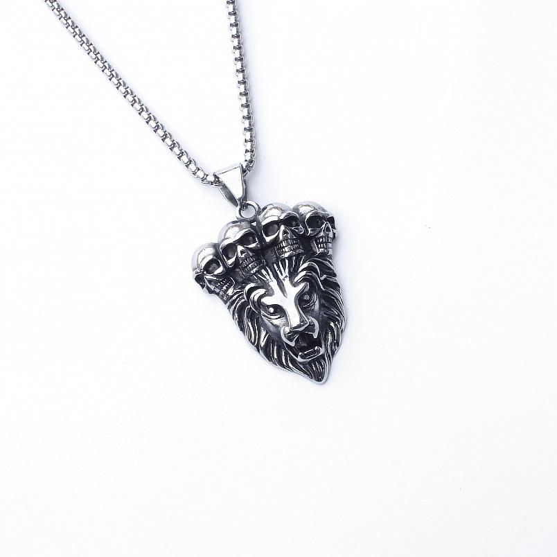 Hip-Hop Zodiac Year of the Snake Pendant: Cobra King Necklace for Men & Women - Stainless Steel Animal Jewelry