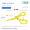 Compact Safety Scissors for Students and Arts & Crafts