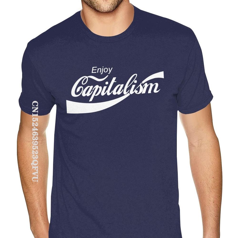 Limited Enjoy Capitalism T-Shirt Lustiges Parodie T-Shirt T Marx T-Shirt Übergroßes T-Shirt Mann Gothic-Stil Anime T-Shirt Rabatt