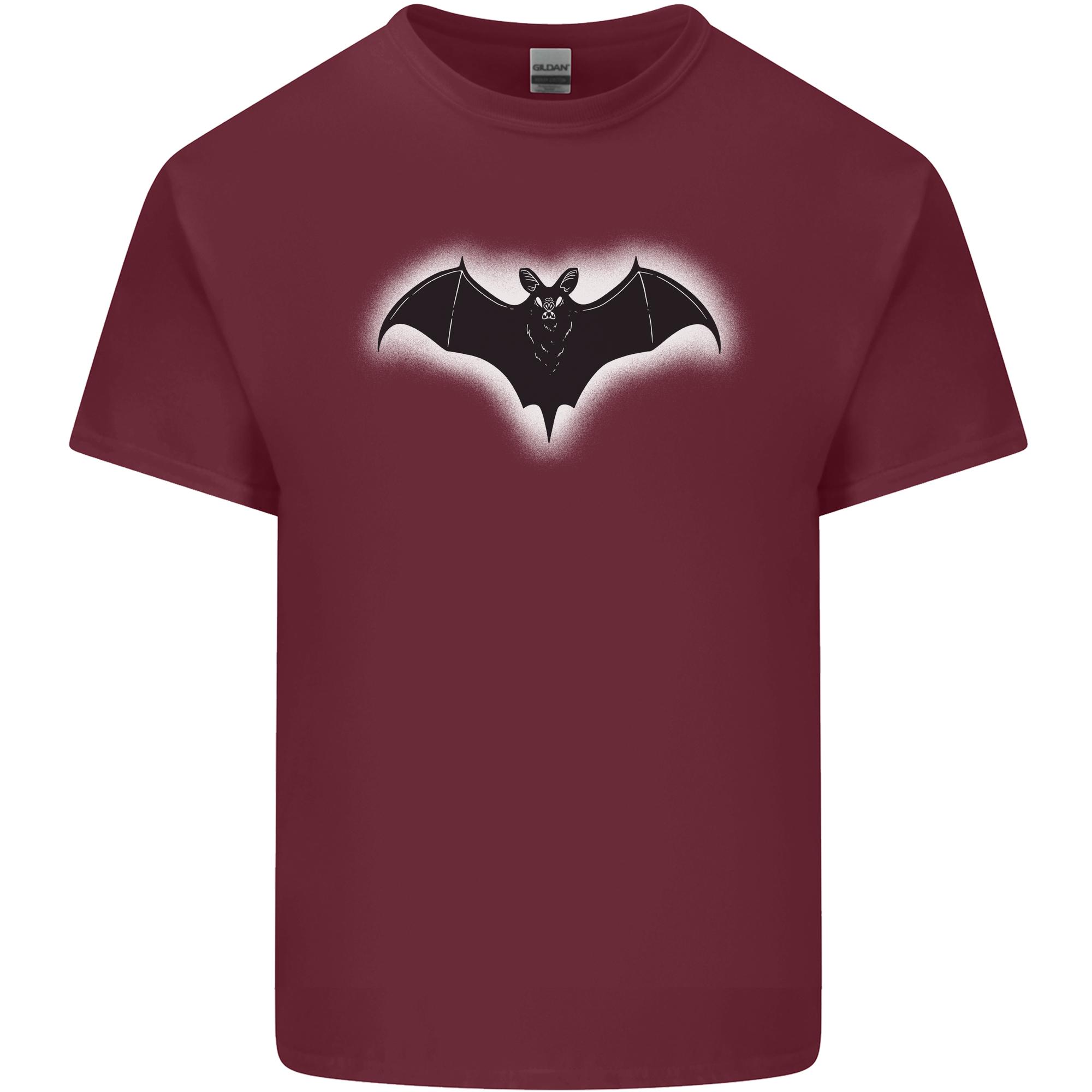A Glowing Bat Vampires Halloween Unisexs Light Cotton TShirt S