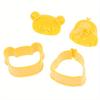3Pcs/Set Cute Bear Sandwich Mold Bread Cake Biscuit Embossing Device Crust Cookie Cutter Baking Pastry Tools