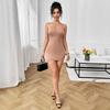 European and American Summer Women's New Lace Splicing Solid Color Slim-fit Hip-wrapped Suspender Dress Short Skirt