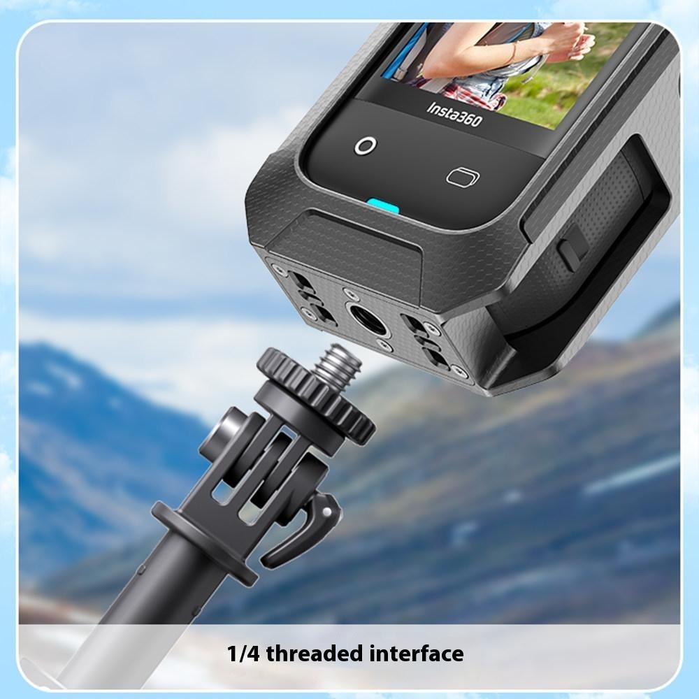 For Insta360 X5 Panoramic Action Camera Magnetic Quick Release Plastic Protective Frame