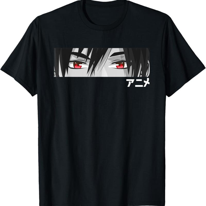 Anime in Japanese Characters Kawaii Eyes Face T Shirt
