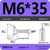 304 Stainless Steel Hand-Tightening Butterfly Weld Screws - Ram Horn M4 M5 M6 M8