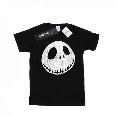 Womens/Ladies Nightmare Before Christmas Jack Cracked Face Cotton Boyfriend T-Shirt