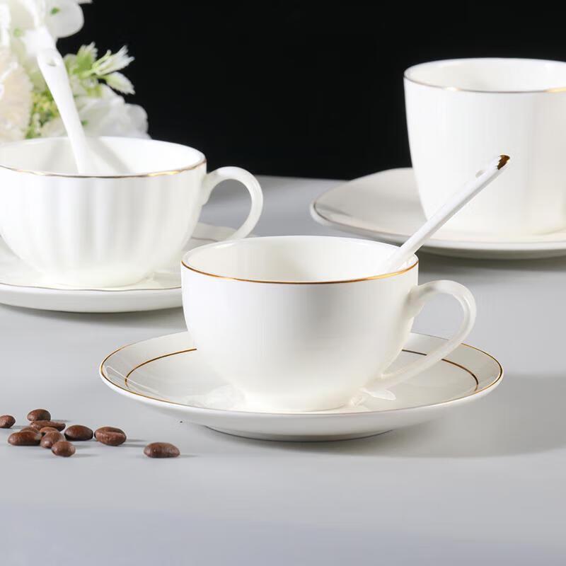 Bone China Coffee Cup and Saucer Set