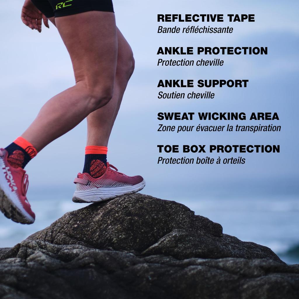 Sidas Trail Protect Blue x Größe ML Socken, Orange, (40-41/26.0cm-26.5cm)