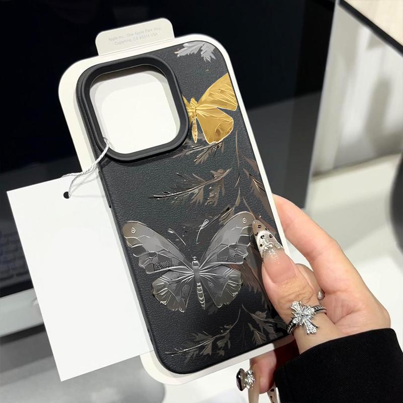 Butterffly Printing Case For iPhone 16 Pro Max 15 14 13 12 11 Shockproof Slim Soft Silicone Case Cover